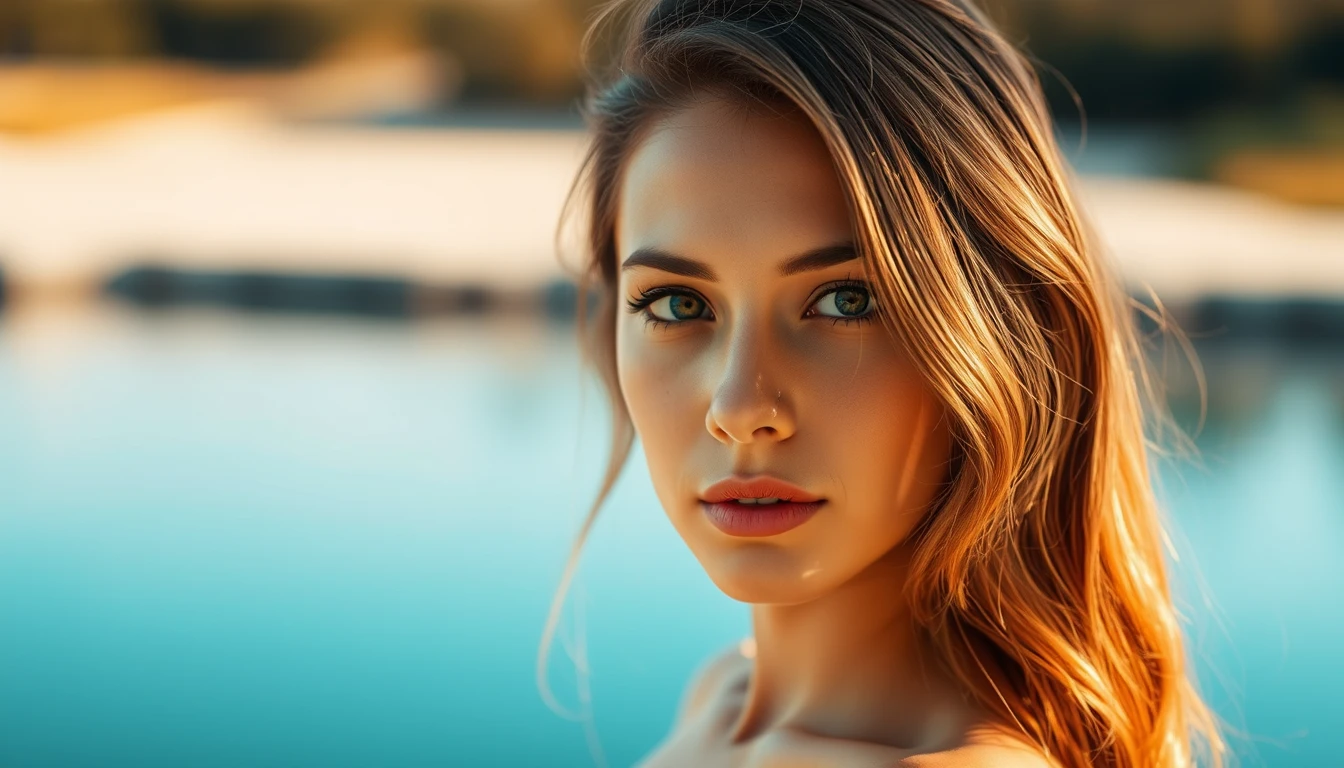 Portrait photography, woman in natural light